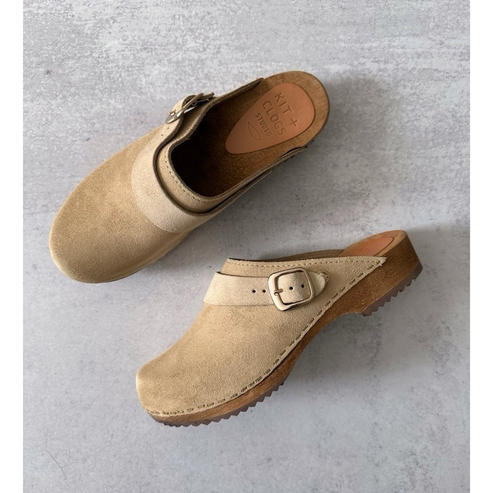 Kit + Clogs Suede Clogs - image 1